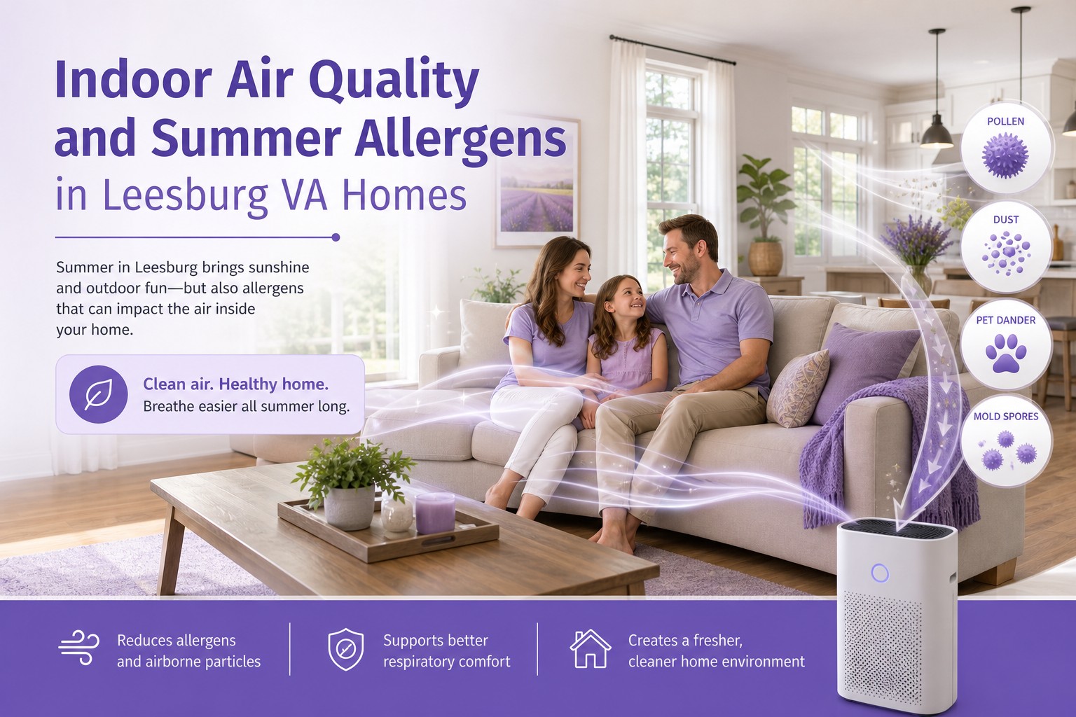 Indoor Air Quality and Summer Allergens in Leesburg VA - Virginia Housekeepers