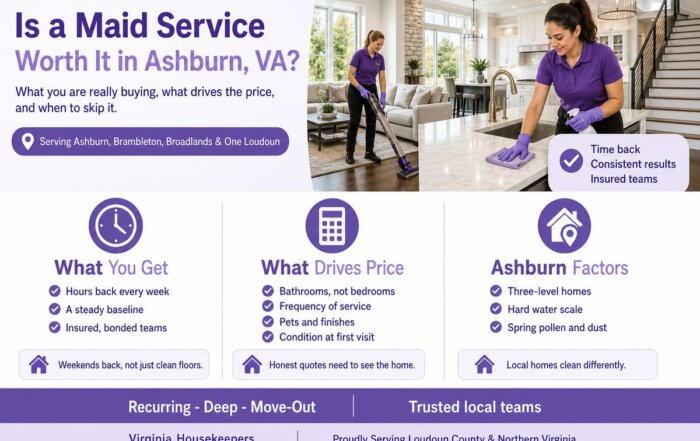 Is a maid service worth it in Ashburn VA - Virginia Housekeepers