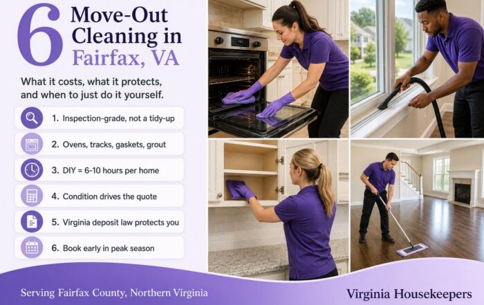 Move-out cleaning cost vs your deposit in Fairfax VA - Virginia Housekeepers